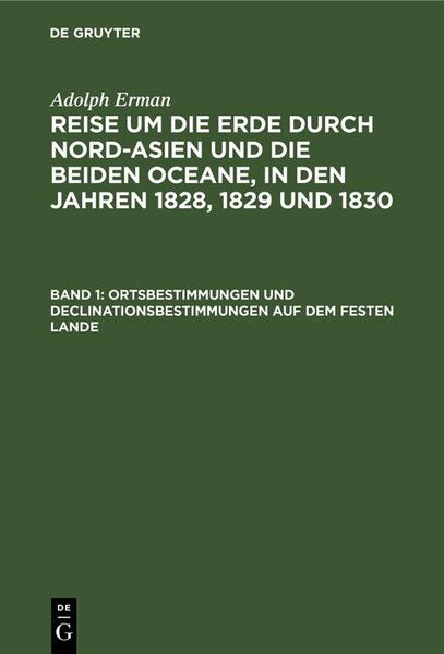 Produktbild: Ortsbestimmungen und Declinationsbestimmungen auf dem festen Lande