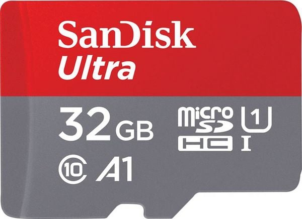SanDisk Ultra microSDHC microSDHC-Karte 32 GB Class 10, UHS-I inkl. SD-Adapter