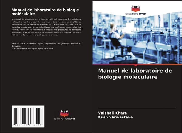 Produktbild: Manuel de laboratoire de biologie mol&eacute;culaire