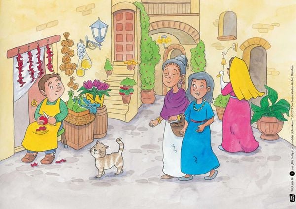 Produktbild: Die heilige Lucia und der Lichterkranz. Kamishibai Bildkartenset.