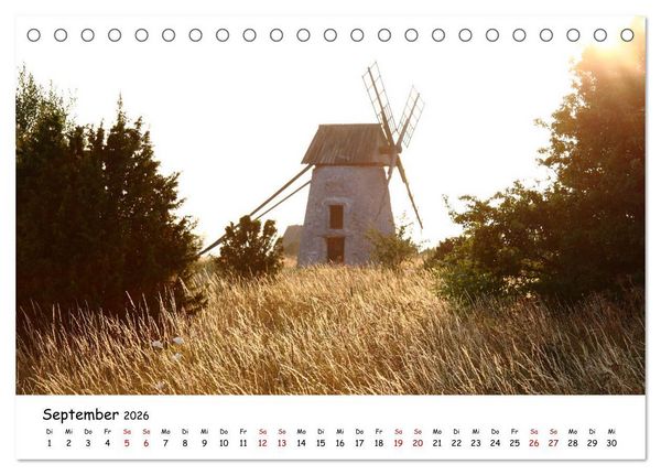 Produktbild: Gotland Impressionen (Tischkalender 2026 DIN A5 quer), CALVENDO Monatskalender