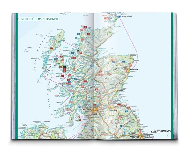 Produktbild: KOMPASS Wanderf&uuml;hrer Schottland, Wanderungen an den K&uuml;sten und in den Highlands 60 Touren mit Extra-Tourenkarte