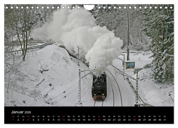 Produktbild: Mein Dampfbahnkalender 2026 (Wandkalender 2026 DIN A4 quer), CALVENDO Monatskalender