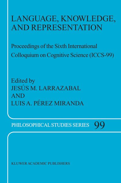 Produktbild: Language, Knowledge, and Representation