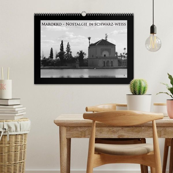 Produktbild: Marokko - Nostalgie in schwarz-weiss (Wandkalender 2026 DIN A3 quer), CALVENDO Monatskalender