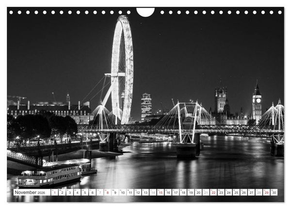 Produktbild: London Stadt an der Themse (Wandkalender 2026 DIN A4 quer), CALVENDO Monatskalender