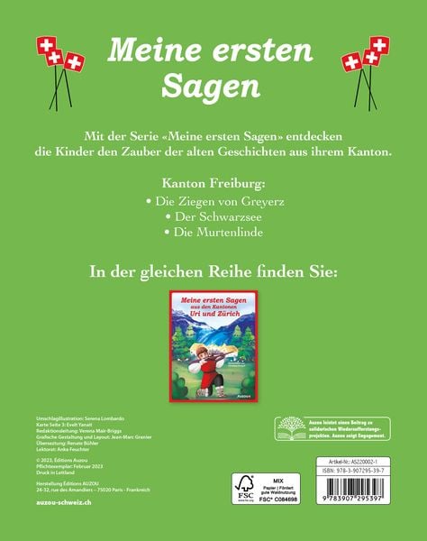 Produktbild: Meine ersten Sagen aus dem Kanton Freiburg