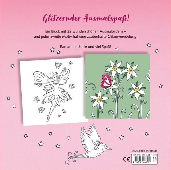 Produktbild: Glitzer-Malblock: Fantasy (100% selbst gemacht)