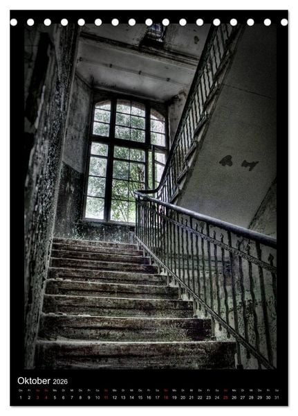 Produktbild: Lost Places Vergessene Orte (Tischkalender 2026 DIN A5 hoch), CALVENDO Monatskalender