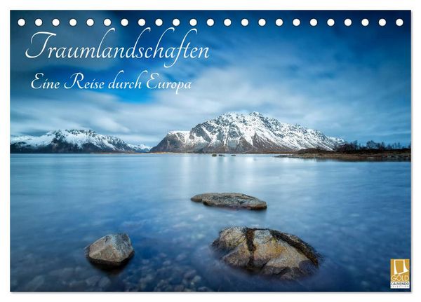 Produktbild: Traumlandschaften - Eine Reise durch Europa (Tischkalender 2026 DIN A5 quer), CALVENDO Monatskalender