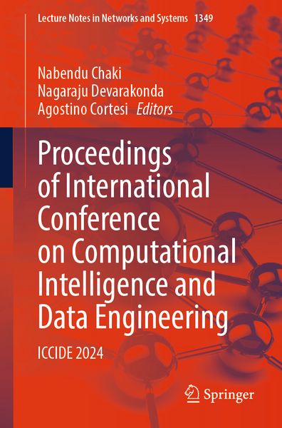 Produktbild: Proceedings of International Conference on Computational Intelligence and Data Engineering