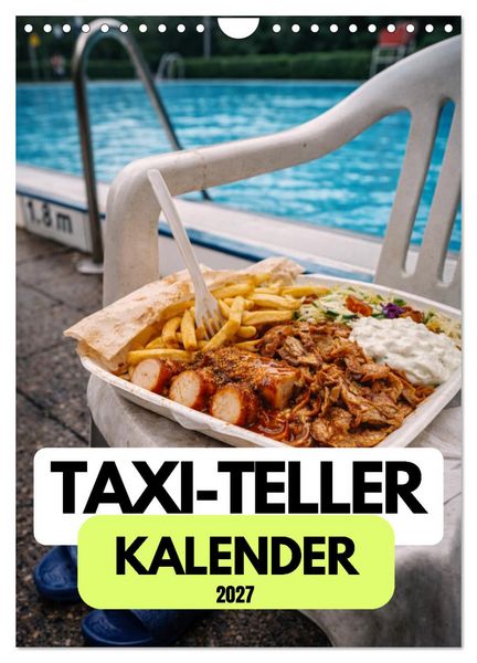 Produktbild: Taxi-Teller-Kalender (Wandkalender 2027 DIN A4 hoch), CALVENDO Monatskalender