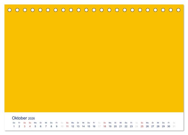 Produktbild: Farbiger Bastelkalender (Tischkalender 2026 DIN A5 quer), CALVENDO Monatskalender