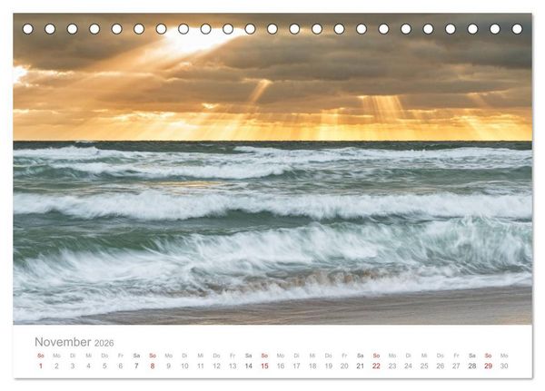Produktbild: Sylter Lichtstimmungen (Tischkalender 2026 DIN A5 quer), CALVENDO Monatskalender
