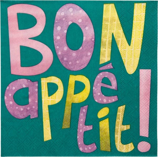 Produktbild: Servietten Bon app&eacute;tit! - F&uuml;r Lieblingsg&auml;ste