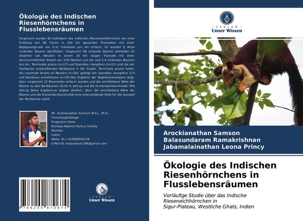 Produktbild: &Ouml;kologie des Indischen Riesenh&ouml;rnchens in Flusslebensr&auml;umen