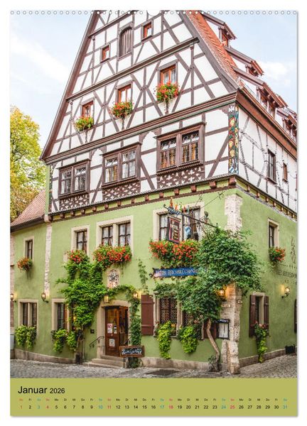 Produktbild: Rothenburg ob der Tauber (hochwertiger Premium Wandkalender 2026 DIN A2 hoch), Kunstdruck in Hochglanz