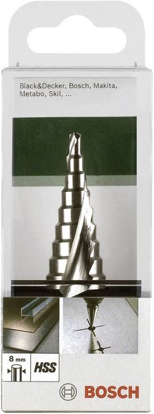 Produktbild: Bosch Accessories 2609255115 HSS Stufenbohrer Gesamtl&auml;nge 75mm 3-Fl&auml;chenschaft 1St.