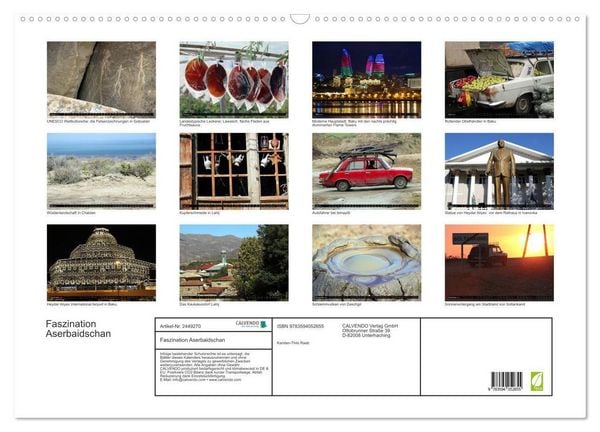 Produktbild: Faszination Aserbaidschan (Wandkalender 2027 DIN A2 quer), CALVENDO Monatskalender