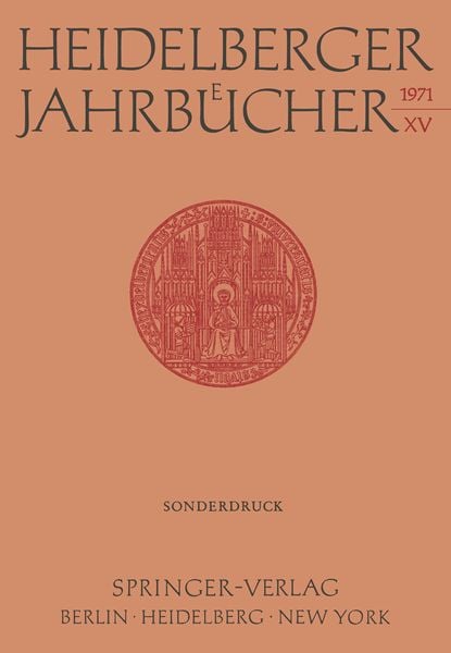 Produktbild: Heidelberger Jahrb&uuml;cher