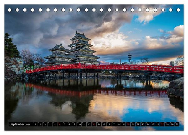 Produktbild: Japan. Impressionen (Tischkalender 2026 DIN A5 quer), CALVENDO Monatskalender