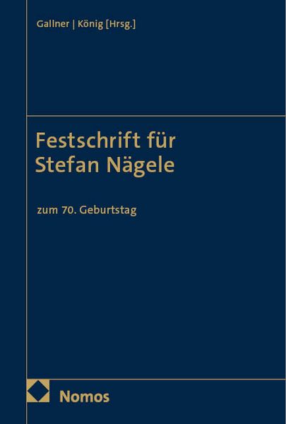 Produktbild: Festschrift f&uuml;r Stefan N&auml;gele