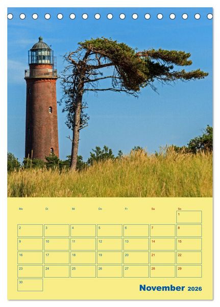 Produktbild: Sehnsuchtsort Fischland-Dar&szlig;-Zingst (Tischkalender 2026 DIN A5 hoch), CALVENDO Monatskalender