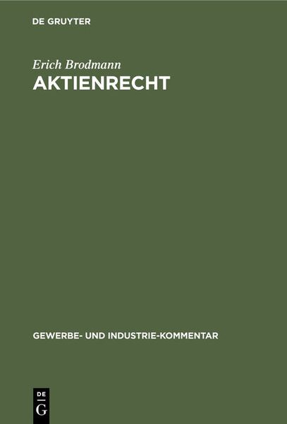 Produktbild: Aktienrecht