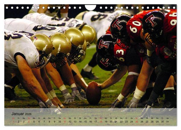 Produktbild: Sport. American Football (Wandkalender 2026 DIN A4 quer), CALVENDO Monatskalender