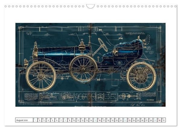 Produktbild: Fantastische Oldtimer (Wandkalender 2026 DIN A3 quer), CALVENDO Monatskalender