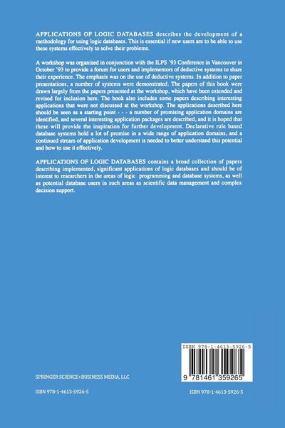 Produktbild: Applications of Logic Databases