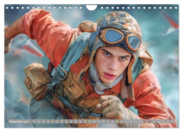 Produktbild: Waghalsige Piloten - im Frieden und Konflikt (Wandkalender 2026 DIN A4 quer), CALVENDO Monatskalender