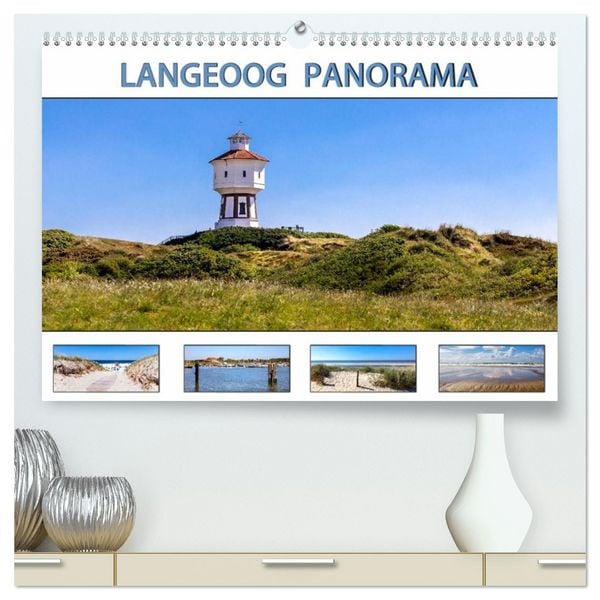 Produktbild: LANGEOOG PANORAMA (hochwertiger Premium Wandkalender 2026 DIN A2 quer), Kunstdruck in Hochglanz