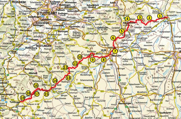 Produktbild: Schw&auml;bische Alb S&uuml;drand-Weg HW2