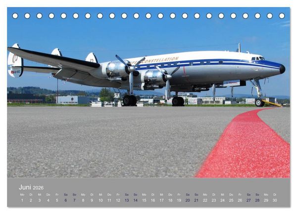 Produktbild: Lockheed Super Constellation - Legende der L&uuml;fte (Tischkalender 2026 DIN A5 quer), CALVENDO Monatskalender