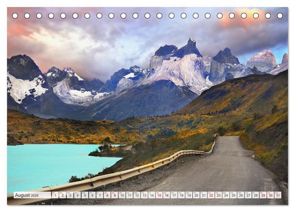 Produktbild: Patagonia, Argentina and Chile National Parks (Desk Calendar 2026 DIN A5 landscape), CALVENDO 12 Month DeskCalendar