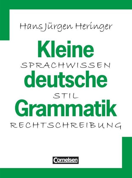 Produktbild: Kleine deutsche Grammatik. Neue Rechtschreibung