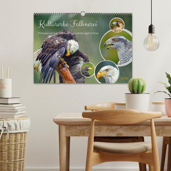 Produktbild: Kulturerbe Falknerei (Wandkalender 2026 DIN A3 quer), CALVENDO Monatskalender