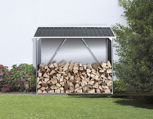 Produktbild: Metall Kaminholzregal Holzlager 162 x 182 x 74 cm
