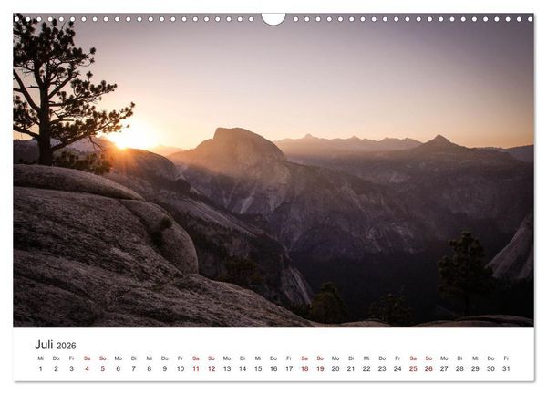 Produktbild: Yosemite - Nationalpark (Wandkalender 2026 DIN A3 quer), CALVENDO Monatskalender