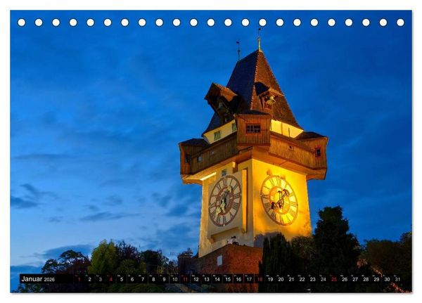 Produktbild: Graz - Metropole der Steiermark (Tischkalender 2026 DIN A5 quer), CALVENDO Monatskalender