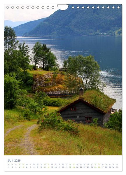 Produktbild: Norwegen - Unterwegs im Fjordland (Wandkalender 2026 DIN A4 hoch), CALVENDO Monatskalender