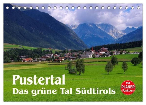 Produktbild: Pustertal - Das gr&uuml;ne Tal S&uuml;dtirols (Tischkalender 2026 DIN A5 quer), CALVENDO Monatskalender