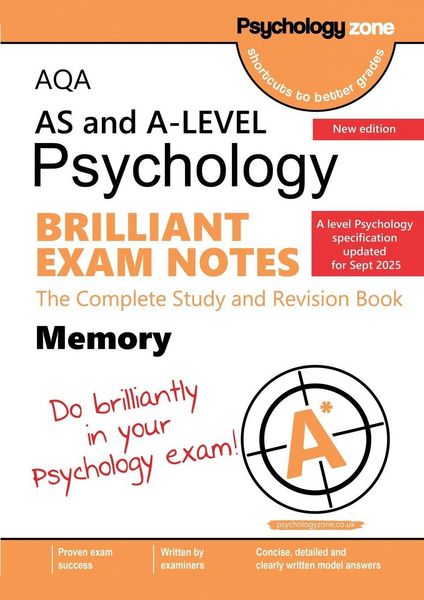 Produktbild: AQA A-Level Psychology Brilliant Exam Notes