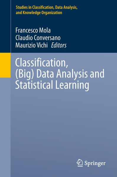 Produktbild: Classification, (Big) Data Analysis and Statistical Learning