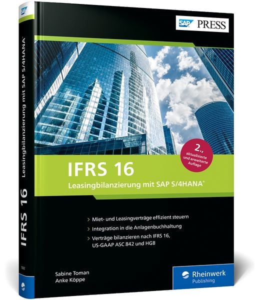 Produktbild: IFRS 16 - Leasingbilanzierung mit SAP S/4HANA