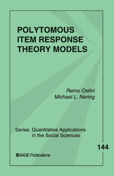 Produktbild: Polytomous Item Response Theory Models