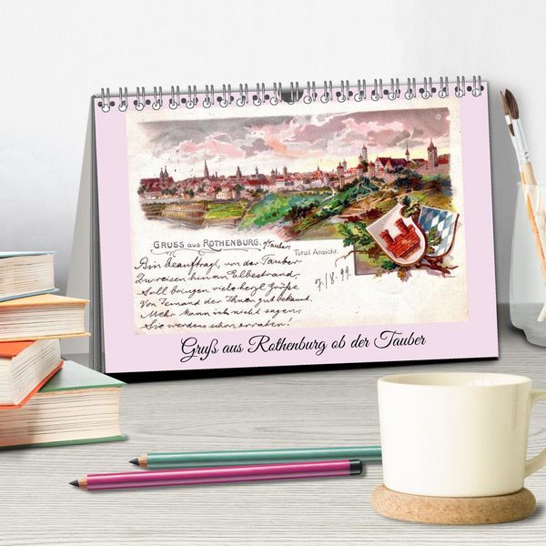 Produktbild: Gru&szlig; aus Rothenburg ob der Tauber (Tischkalender 2026 DIN A5 quer), CALVENDO Monatskalender