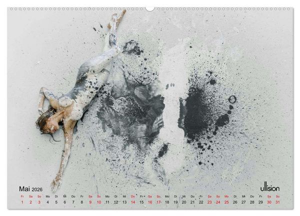 Produktbild: Akt in Farbe &ndash; schwarzwei&szlig; (Wandkalender 2026 DIN A2 quer), CALVENDO Monatskalender