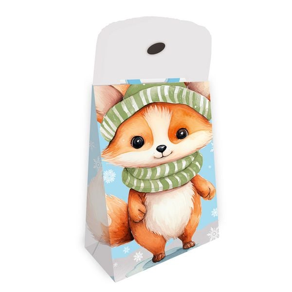 Produktbild: TR&Ouml;TSCH - Geschenktasche mit Verschluss Fuchs Winter